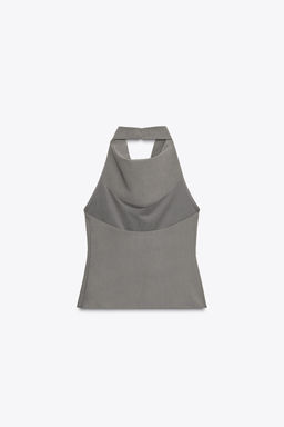 OPEN-BACK HALTER TOP