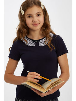 Блузка темно-синий 181230510б - Nota bene фото 5