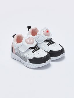 C?rt C?rtl? Bask?l? I??kl? K?z Bebek Spor Ayakkab?