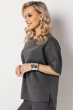 Блузка женская 4483/10/Серый, блеск