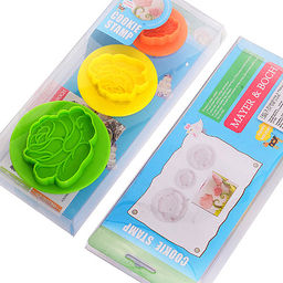 24013 Формочки с поршнем 3пр ЦВЕТОК МВ (х24) - Mayer&boch фото 3