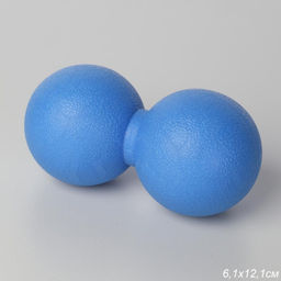Мячик массажный Woohooo Double Relief Ball / 6.1 х12.1 / синий/уп 50/