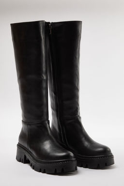 Trendyolmilla Shoes Koyu Kahverengi Kal?n Tabanl? Fermuarl? Kad?n Cizme TAKAW25CZ00005  фото 7