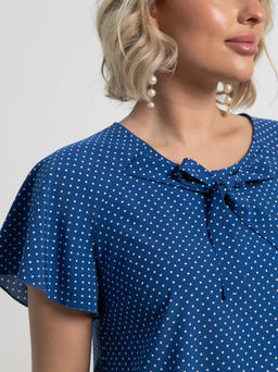 Блуза Сицилия (голубая) Б15247-19М - Lt collection фото 5