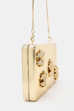 BOLSO CAJA APLIQUES / Oro - Zara фото 4