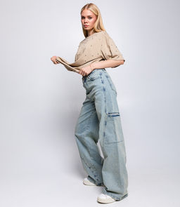 Джинсы #БШ2042 (1), голубой - Dommod фото 2