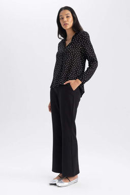 Брюки прямого кроя с высокой талией - Defacto фото 5