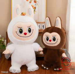 Постуления плюшевый мягкая игрушка Лабубу в пижаме дракон