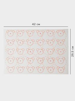 Силиконовый коврик армированный «Макарон.Ушки», 42×29.5 см