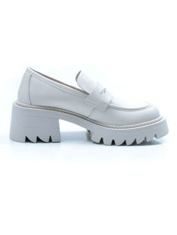 03-C1801-3 WHITE Лоферы женские (натуральная кожа)