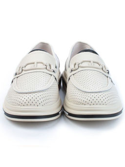 03-PDD170-2 BEIGE Лоферы женские (натуральная кожа)