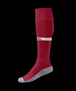 Гетры футбольные JOGEL CAMP ADVANCED SOCKS, гранатовый/белый