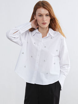 Ta?l? Oversize Kad?n G?mlek