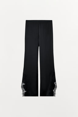 SATIN LACE TROUSERS - Zara фото 12