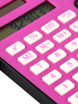 Калькулятор настольный «Домик» 8-разрядный, малиновый