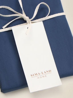 Наволочка SL Home Percale 300ТС, 5070+3 см, синяя, перкаль, хлопок 100% - Sima-land home фото 6