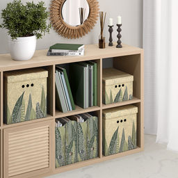 Короба картонные, 31.5*31.5*31.5 см, набор 3 шт., GREEN, шт - Valiant фото 4