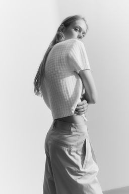 Cardigan en punto con estructura - H&m фото 3