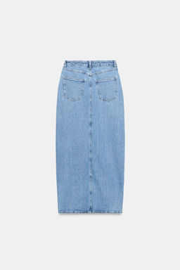 Z1975 DENIM CROSSOVER MIDI SKIRT - Zara фото 22