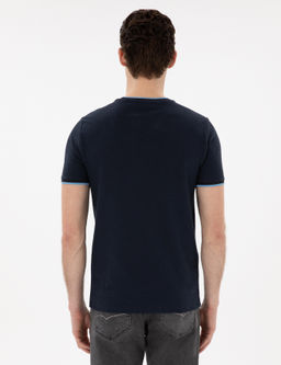 Lacivert Slim Fit Ti__rt - Pierre cardin фото 5
