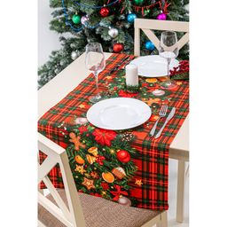 Дорожка на стол из рогожки 50х145 Happy Fox Home