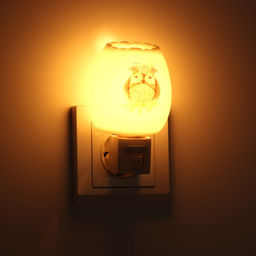 Светильник «Тетушка сова» 1×7 Вт Е11 белый 6×7×11 см