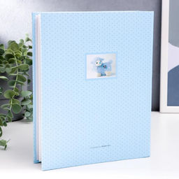 Фотоальбом на 200 фото 10×15 см «Малыш», голубой