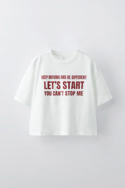 RAISED SLOGAN T-SHIRT - Zara фото 4