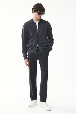 Cardigan bomber en punto fino Slim Fit - H&m фото 3