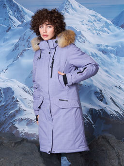 Женская зимняя мембранная парка Azimuth Глория 124/24006_7 Сладкий Лавандовый  фото 36