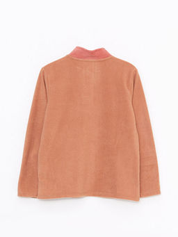 Dik Yaka Basic Uzun Kollu Polar K?z ?ocuk Sweatshirt - Waikiki фото 2