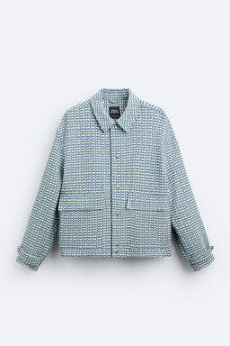 CHECKED JACQUARD JACKET - Zara фото 7