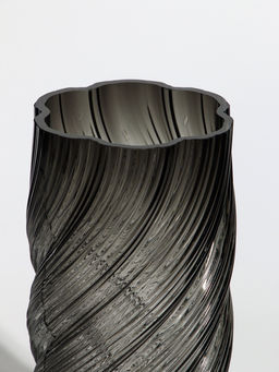Ваза «Бриджит», 24×11 см, стекло, серая