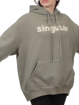 2622 GRAY GREEN Толстовка женская (85% хлопок, 10% полиэстер, 5% спандекс) - Fashion фото 3