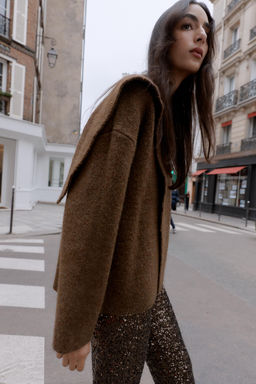 CARDIGAN WITH SCARF DETAIL - Zara фото 3