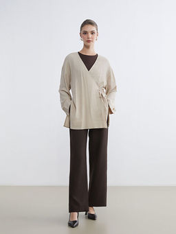 Beli Lastikli Geni? Pa?a Kad?n Pantolon