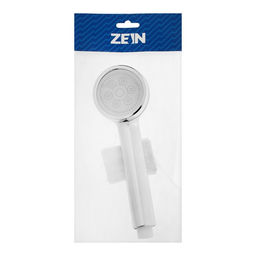 Лейка для душа ZEIN Z3185, 1 режим, пластик/нержавеющая сталь, хром