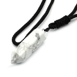 Подвеска из кахолонга кристалл 14*44мм