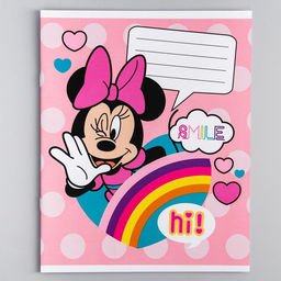 Цена за 20 шт. Тетрадь в клетку 12 листов, 5 видов МИКС, обложка мелованный картон, «Минни Маус»