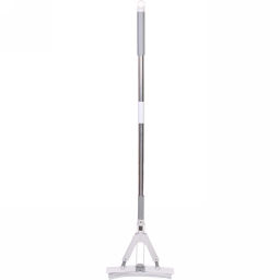 Швабра с губкой ПВА металлическая ручка 130 см(складной отжим) губка 33 см