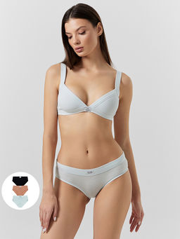 Трусы слипы женские в наборе, 3 шт