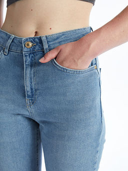 Y?ksek Bel Straight Fit Kad?n Jean Pantolon - Waikiki фото 3