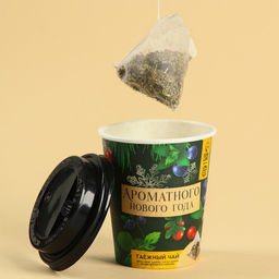 Цена за 2 шт. Чай новогодний в пирамидке «Ароматного Нового года», вкус: таежный чай, 3 г