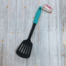 Цена за 5 шт. Лопатка кухонная пластиковая с прорезями "Гурман" узкая