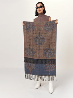 в составе ШЕРСТЬ и КАШЕМИР Большой, мягкий, теплый двусторонний палантин - Tantino фото 23