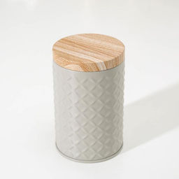 Банка для сыпучих продуктов «Сканди», 430 мл, 11.5×7.3 см, цвет серый