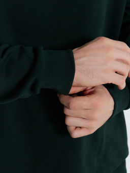 Свитшот Mark Formelle зеленый из хлопка  фото 7