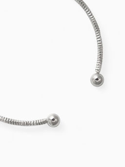 Набор 2 предмета: чокер, браслет Обруч сердце, цвет серебро