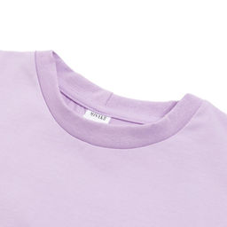 Футболка однотонная женская MINAKU: Basic line, лавандовая, размер 42