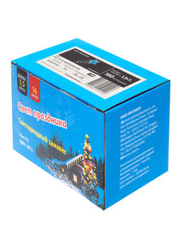 ULD-C1510-160/DTA BLUE IP20 Занавес светодиодный с контроллером, 1,5х1м. 160 светодиодов. Синий свет. Провод прозрачный. TM Uniel. - Volpe фото 4